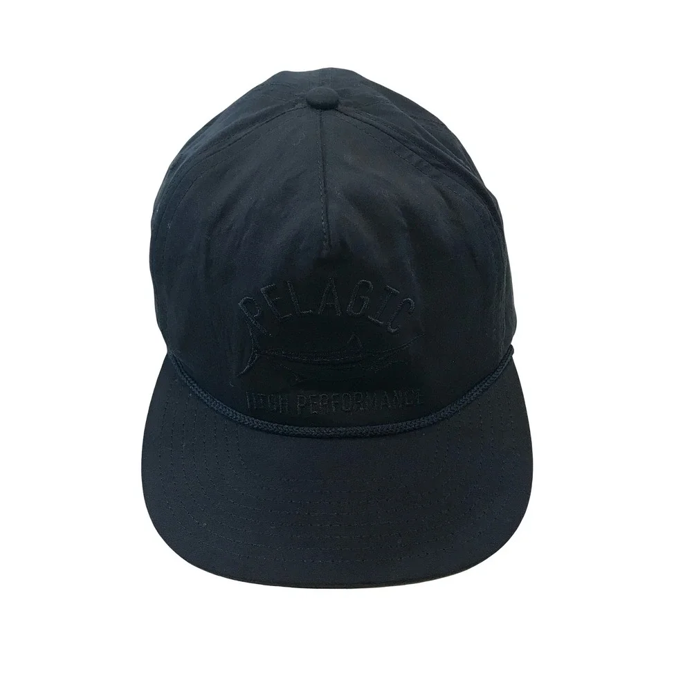Pelagic High Performance Snapback Fishing Cap‎ Black One Size Fits All